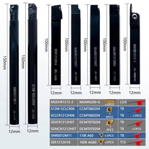 Set de 21 piezas de herramientas para torno de carburo miniatura 4