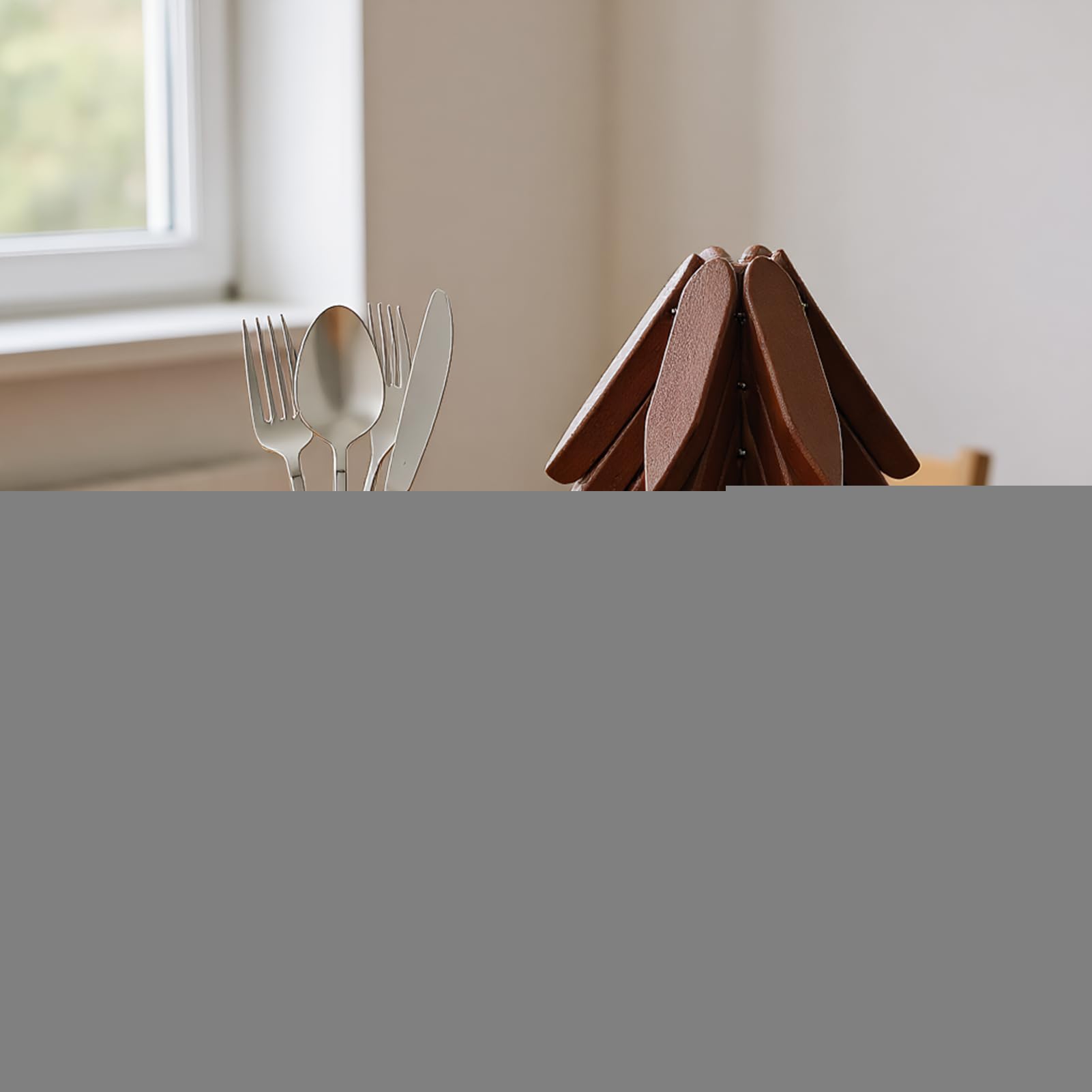Drewniana Podkładka Drzewo Naturalna Izolacja Stołowa | Drewniane Podkładki Pod Kubki Do Gorących Naczyń do Gorących Garnków i Naczyń Kuchnia Salon Biuro Restauracja Bar