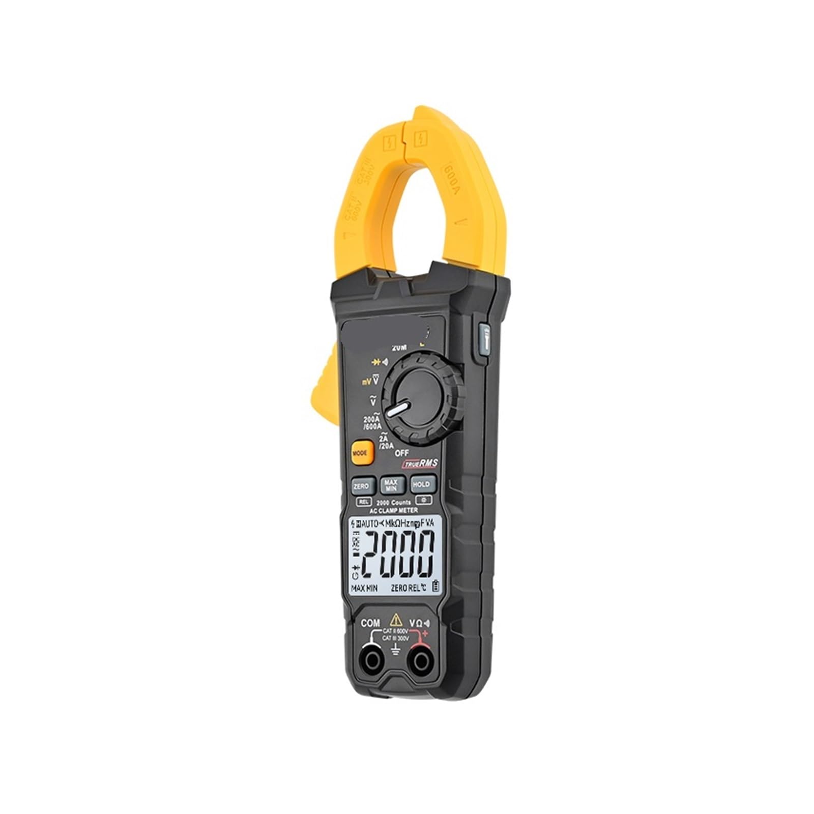 Cyfrowy multimetr obcęgowy LD201+ LD202A+ LD204+ LD206+ 600A True RMS AC/DC pojemność (LD206 Plus)