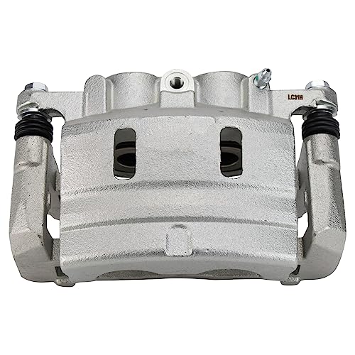 Image of TRQ Front Brake Caliper Set Zinc Coated Brackets Compatible with 2014-2019 Dodge Charger