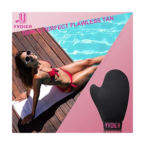 YVOIER-Self-Tanner-Mitt-Applicator-Elastic-Wrist-Plus-Thumb-Tanning-Mitten-Self-Tan-Mitt-Velvet-Self-Tanning-Mitts-Self-Tanner-Applicator-Self-Tanning-Gloves-Sunless-Tanner-Mitt YVOIER Self Tanner Mitt Applicator - Elastic Wrist Plus Thumb Tanning Mitten Self Tan Mitt Velvet Self Tanning Mitts Self Tanner Applicator Self Tanning Gloves Sunless Tanner Mitt