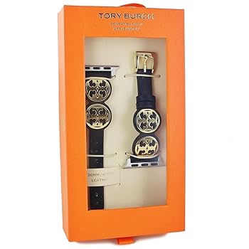 TORY BURCH オレンジ レザーストラップ 時計 TORY BURCH トリーバーチ アップルウォッチ ベルト レディス