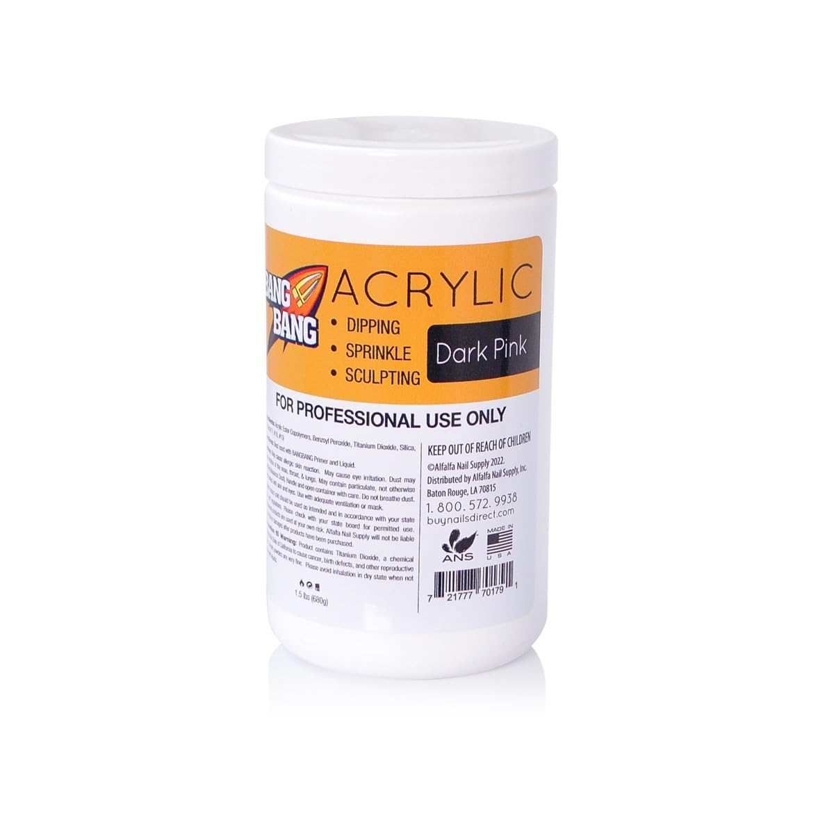 BangBang Acrylic Powder - Dark Pink - 1.5 lbs