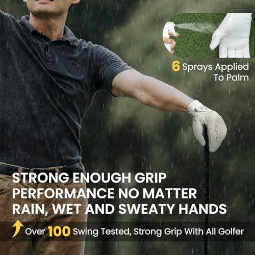 FINGER TEN Rain Grip Golf Glove Pair