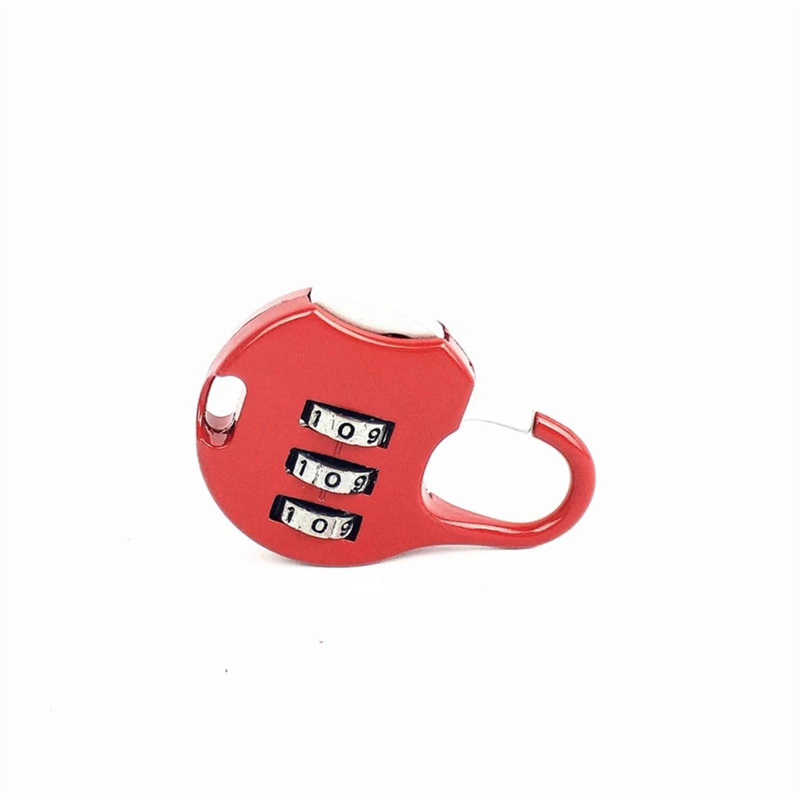 WPOIYHGBY Combination Padlock 3 Code Password Lock for Gym Bags Cinet Travel Life Partner 1Pcs(Rosso)