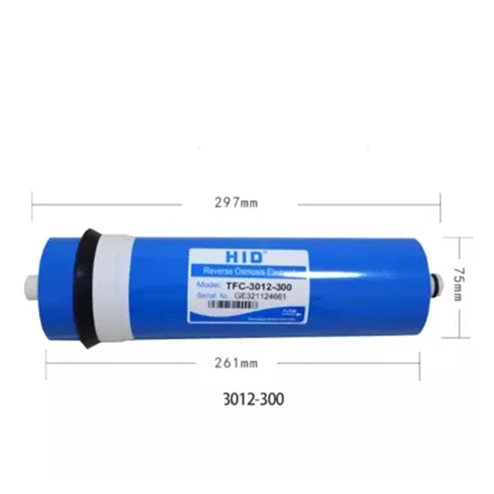 Wkład Filtra Wody, 2 sztuk 300 Gpd filtr odwróconej osmozy dla HID TFC-3012-300G membranowe filtry do wody wkłady Ro filtr systemowy
