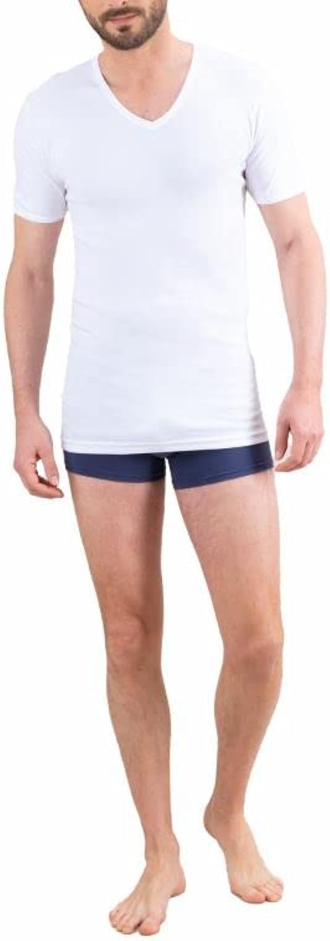 Eminence - Tee Shirt col V Les Classiques - Taille : 3 - Couleur : Blanc