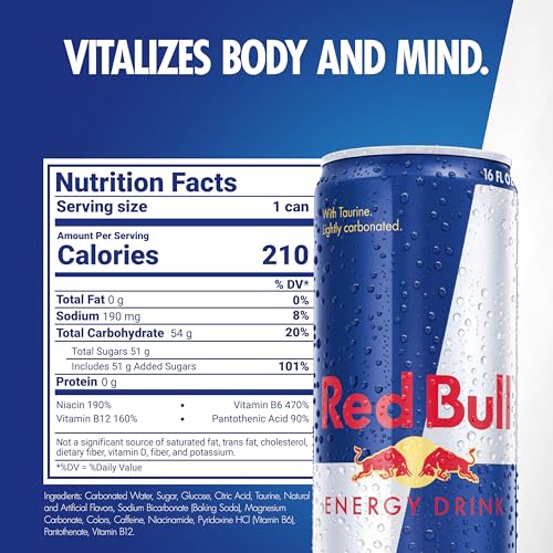 image for Red Bull Energy Drink with 151mg Caffeine plus Taurine & B Vitamins, 1