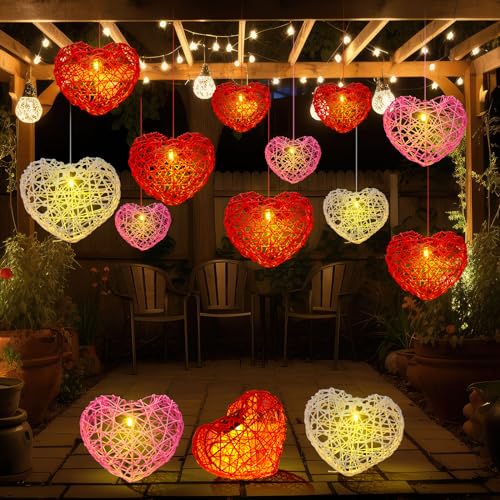 Lampe solaire suspendue cœur Glooglitter : le cadeau idéal pour la Saint-Valentin
