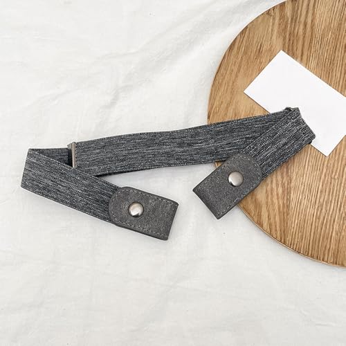 No Buckle Elastic Belt Stretchy Waist Belt Canvas Free Adjustable for Jeans Men and Women