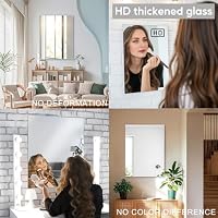 JMITHA Klebespiegel Spiegel Selbstklebend 40x30cm Spiegel zum Kleben Spiegelfliesen Selbstklebend Wandspiegel Selbstklebender HD Glas Rahmenlos Badezimmerspiegel Badspiegel Rechteckig – Ansicht 4