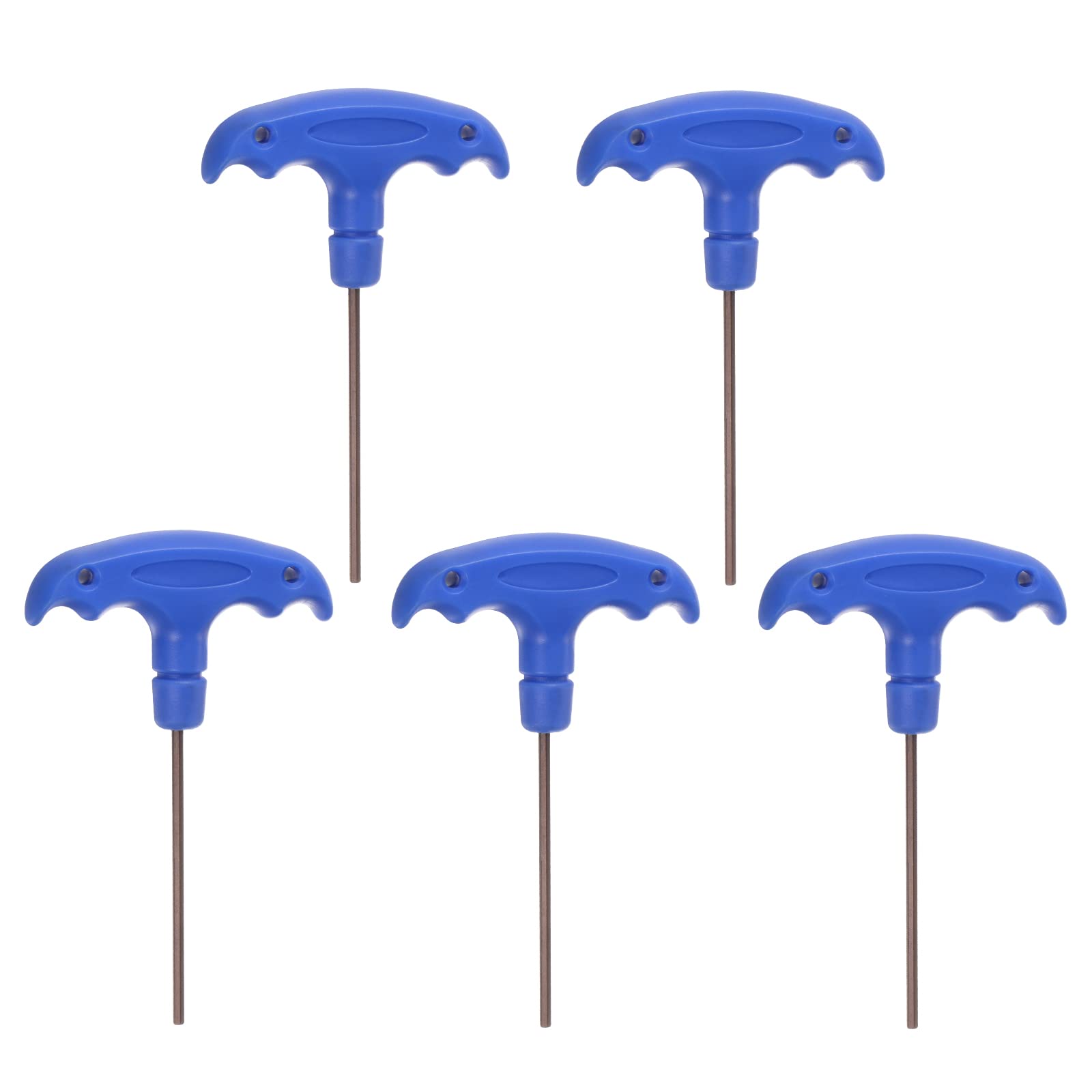 HARFINGTON 5er Set T-Griff Innensechskantschlüssel H2.5 – Aus S2 Stahl, 2,5 Mm, 108 Mm Lang