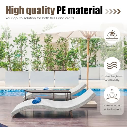 DTLLCZP 65m Kunststoff Rattan Reparaturmaterial, Flach Gewebtes PE-Rattan mit Webwerkzeug für Outdoor Möbel, Garten, Terrasse, Rattan-Stuhl, Tisch, Sitzbank Sehr langlebig, Grau meliert