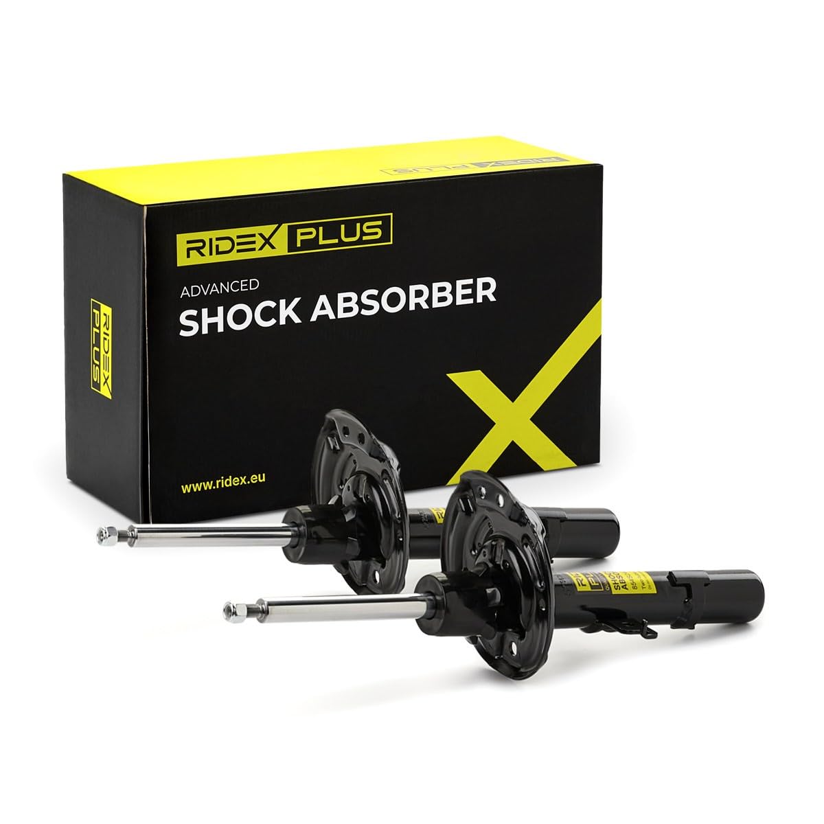 RIDEX PLUS 854S19320P 2x Ammortizzatore Anteriore Compatibilità con VW Polo Hatchback 6R1, 6C1