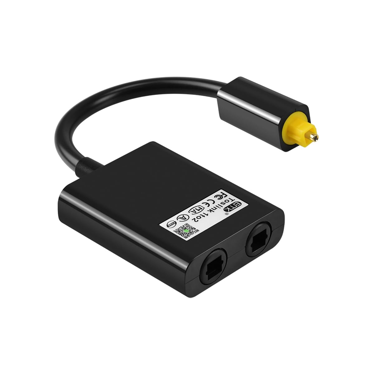 WANGCL Rozdzielacz kabli optycznych 1 do 2 rozdzielacz światłowodowy do komputera kabel audio do telewizora DVD wzmacniacza soundbar