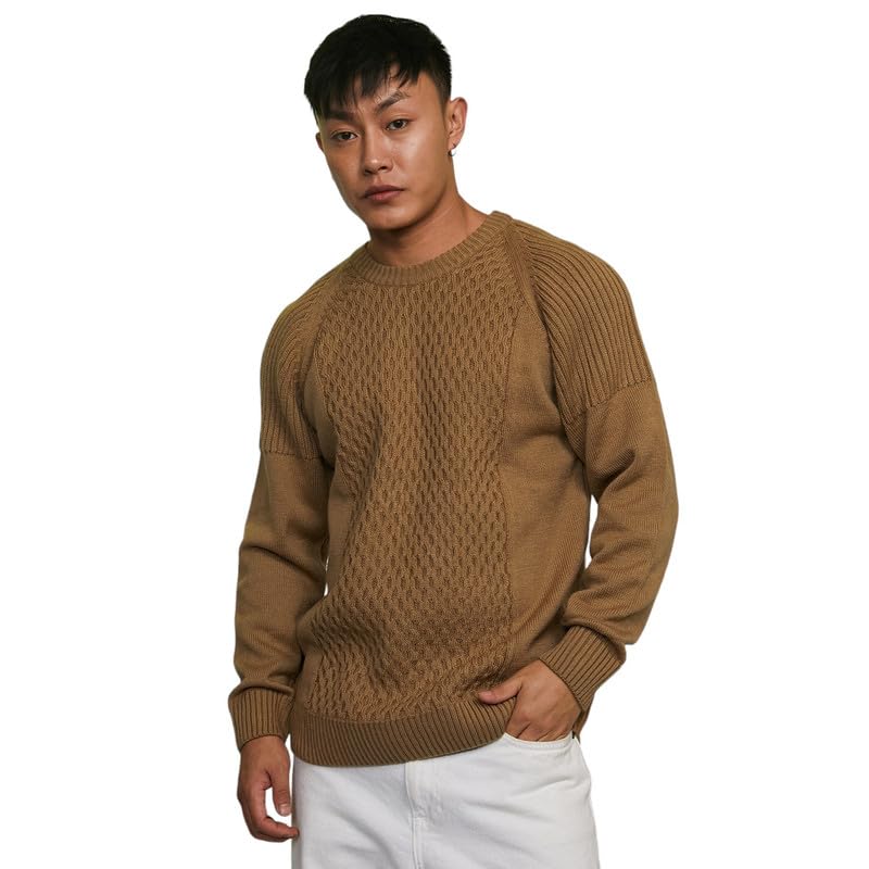 cahoot Men's Polyester Pullover Sweater For Casual Wear | Crew Neck | Long Sleeve | Pull On Closure | Sweater Crafted With Comfort Fit For Everyday Wear-picture-37