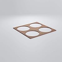 Vista 61 de 23 3/8"W X 23 3/8"H Large Wembley Decorativos Paneles De Pared De Madera De Calado, Aliso