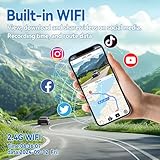 Dash Cam Front and Rear 4K+1080P, Built-in WiFi Dash Camera for Cars, Included 64GB Card, Super Night Vision Dashcam, Loop Recording Function, 170° and 140° Wide Angle - Image 7