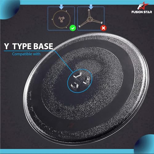 Image of FUSION STAR 9.6 inch Turntable Suitable for LG 21 litres Models Microwave Oven Turntable Glass Plate /Tray, Only for LG 21 (Size 9.6 inch /24.5 cm /245 mm)