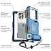 Towevine 2026Underwater Snorkeling Diving Phone Case for iPhone 17/16/15/14/13/ Pro Max/XR/XS/X Galaxy S24/S23/S22.[50ft/15m] Professional Scuba Dive Waterproof Case Underwater Photo Video Blue