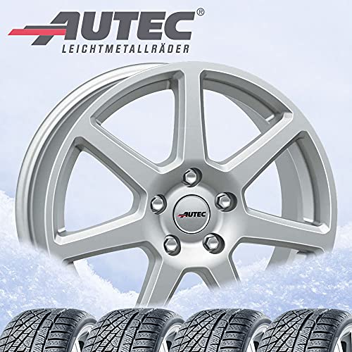 4 ruote complete invernali Tallin 7,5 x 17 ET 35 5 x 114,3 argento brillante con 225/65 R17 102T Pirelli Scorpion Winter RB FSL M+S 3PMSF