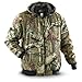 Mossy Oak Men's Insulated Quilted Fleece Hooded Jacket