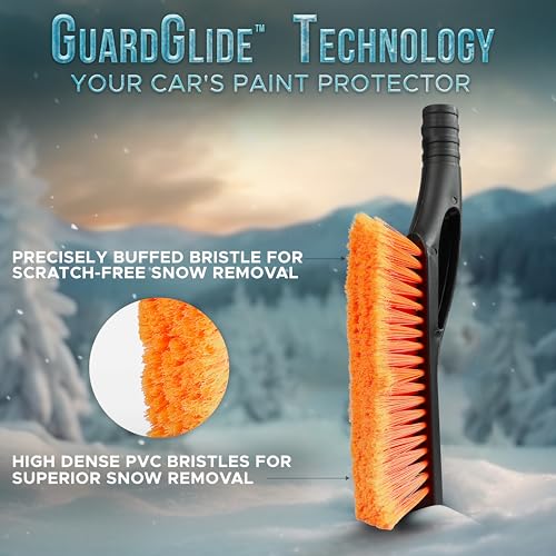 Econour ECOSNOWBRUORA_01 27 Inch Aluminum Snow Brush With Ice Scrapers thumb #2