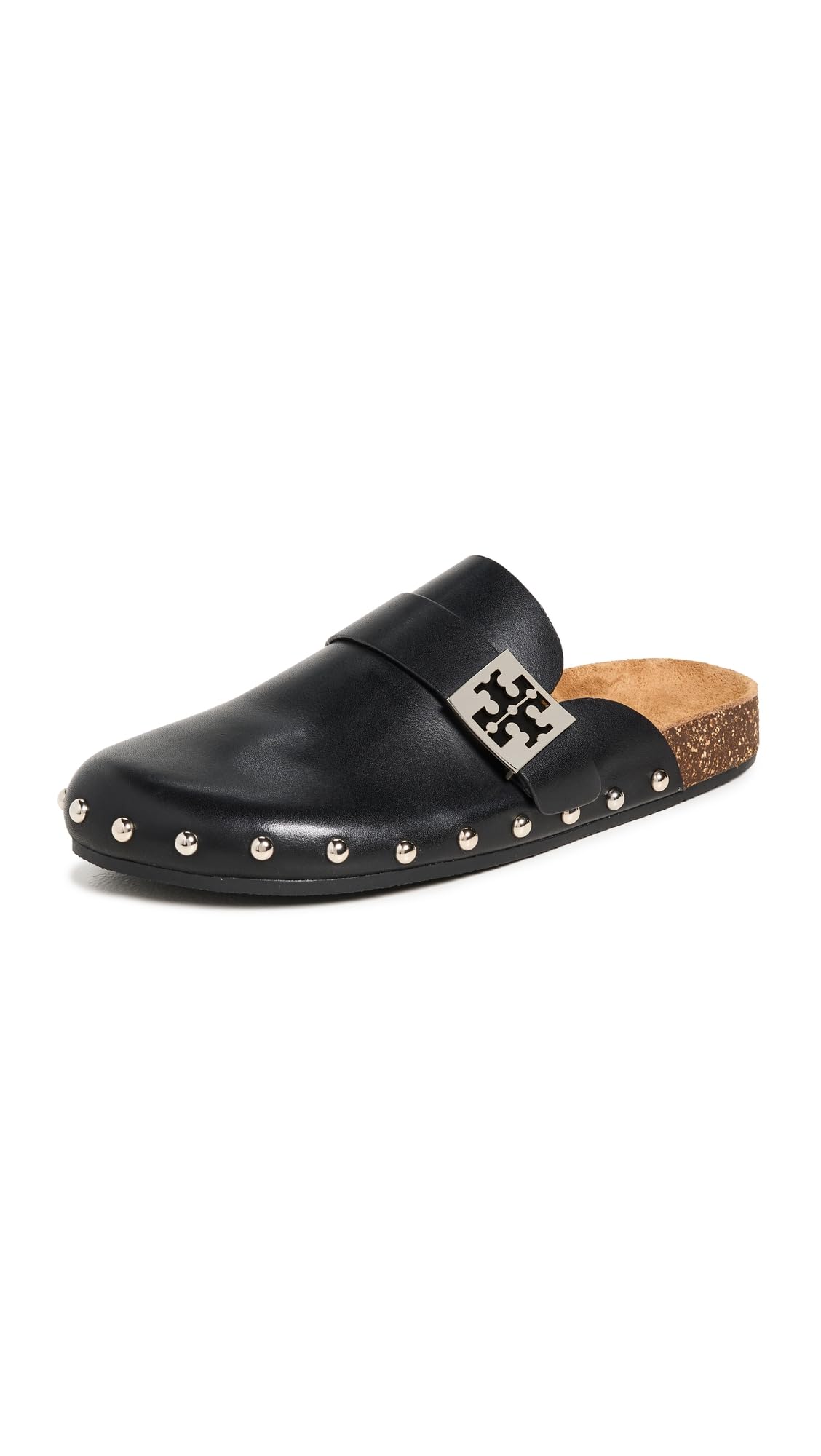 【Tory Burch】メロー ミュール Tory Burch Women's Mellow Stud Mules, Perfect Black/Silver