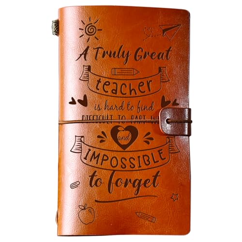 PRSTENLY Teacher Valentine Gifts Leather Journal, Teacher Appreciation Gifts 140
