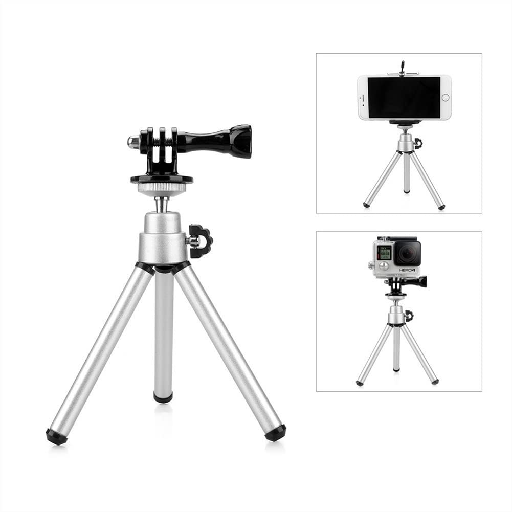 RajoNN Mini treppiedi universali Supporto per Selfie Stick Portatile per Telefono Cellulare per Gopro Hero per Smartphone Treppiede per Telefono Cellulare Proiettore Treppiede per Telefono
