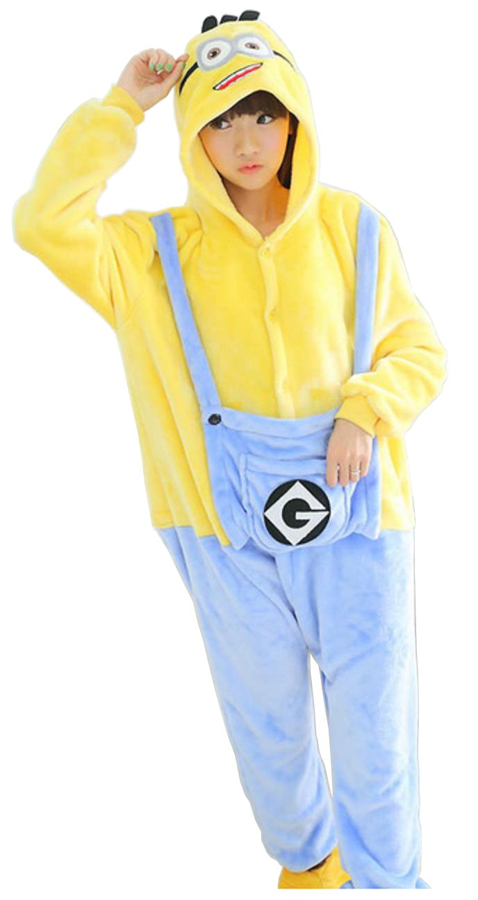 Amazon 夢工房 ミニオン つなぎ オールインワン レディース S M L ハロウィン コスプレ パジャマ S コスプレ 仮装 通販