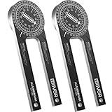 LEXIVON [2-pack] Aluminum Miter Saw Protractor | 7-Inch Rust Proof Angle Finder Featuring Precision Laser Engraved Scales (LX-230X2)
