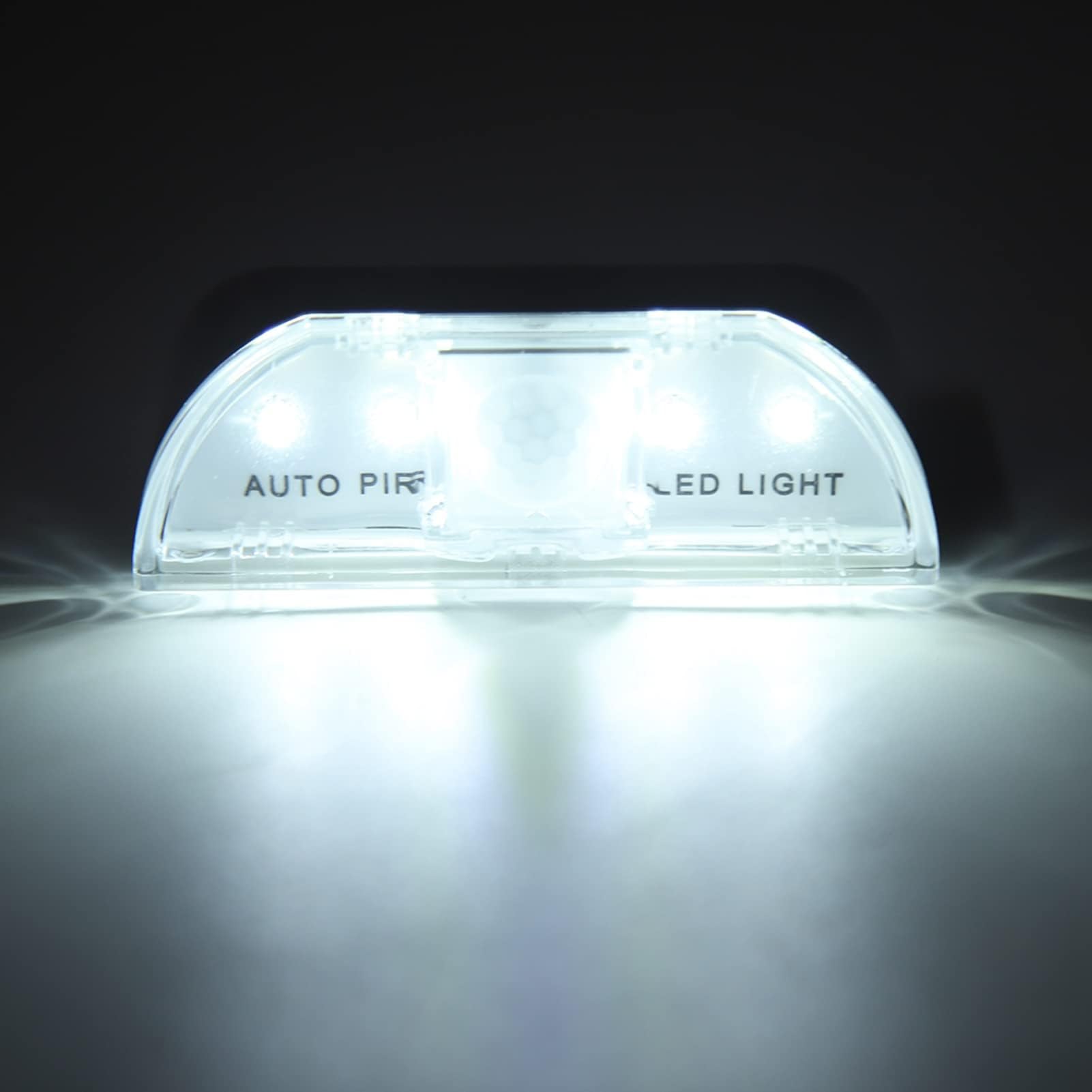 Ejoyous Światło Dziurki od Klucza LED, Działanie Baterii Oszczędności Energii Białe Oświetlenie Proste Instalacja Pir Motion Detector Light Compact dla Szafek
