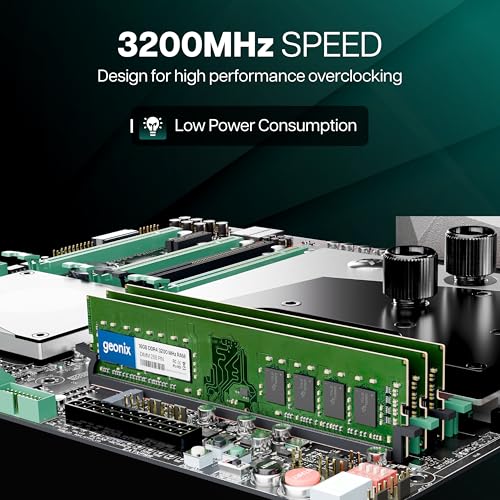 Image of Geonix 16GB DDR4 Desktop RAM 3200 Mhz, 5 Years Warranty