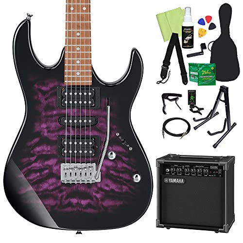 Gio Ibanez GRX70QA エレキギター初心者14点セット 【GA15II付き】 TVT ジオ アイバニーズ