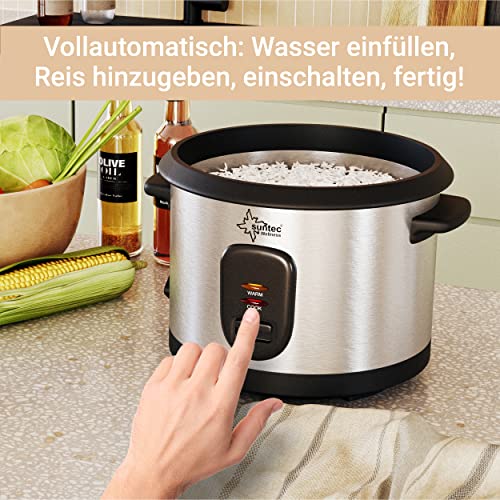 Suntec Wellness Dampfgarer RKO-9974 2-in-1 Reiskocher 1 Liter