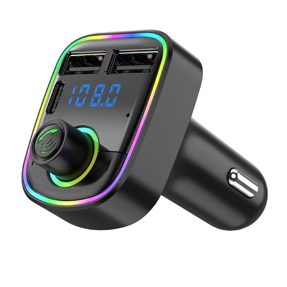 Adattatore Fm Auto Trasmettitore FM Bluetooth Auto Con Doppio Microfono - Caricatore USB PD 20W Per Smartphone Carica Rapida Auto - Foto 9