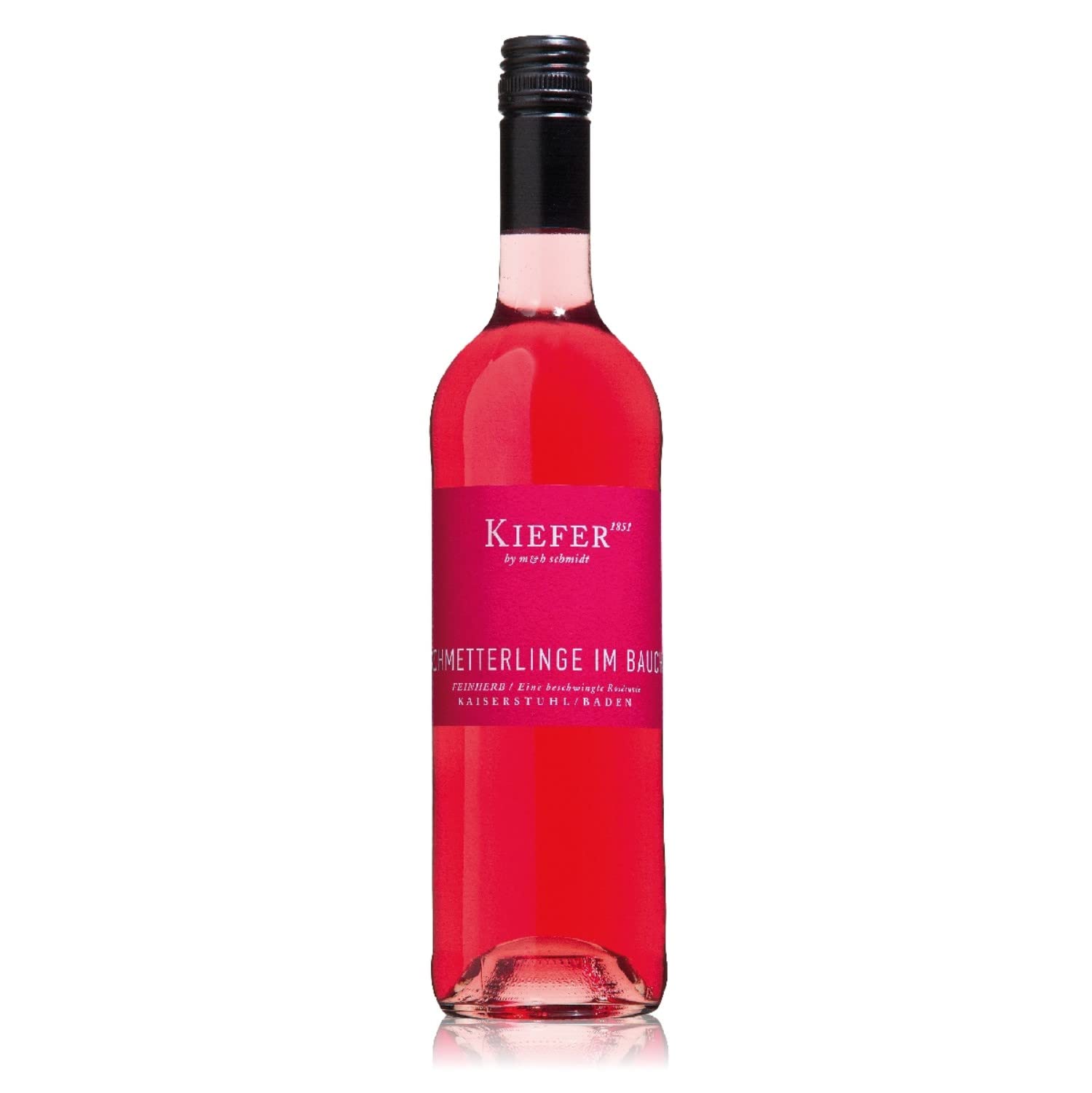 Weingut Kiefer Schmetterlinge im Bauch QbA Roséwein Wein Cuvée Feinherb Deutschland Inkl. FeinWert E-Book (6 x 0,75l)