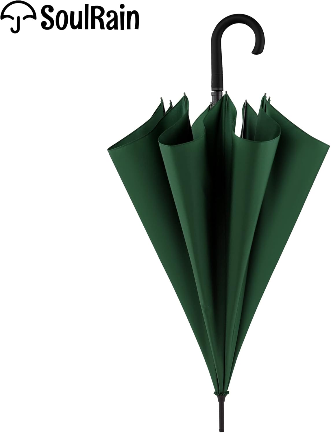 SoulRain 50 Inch Large Stick Umbrella Windproof Automatic Open Oversized J Handle Umbrellas for Men and Women Unbreakable Strong Travel Golf Umbrella - Image 8