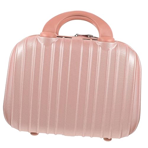 Malette de voyage pour cosmétiques et trousse de maquillage dorée pour femme