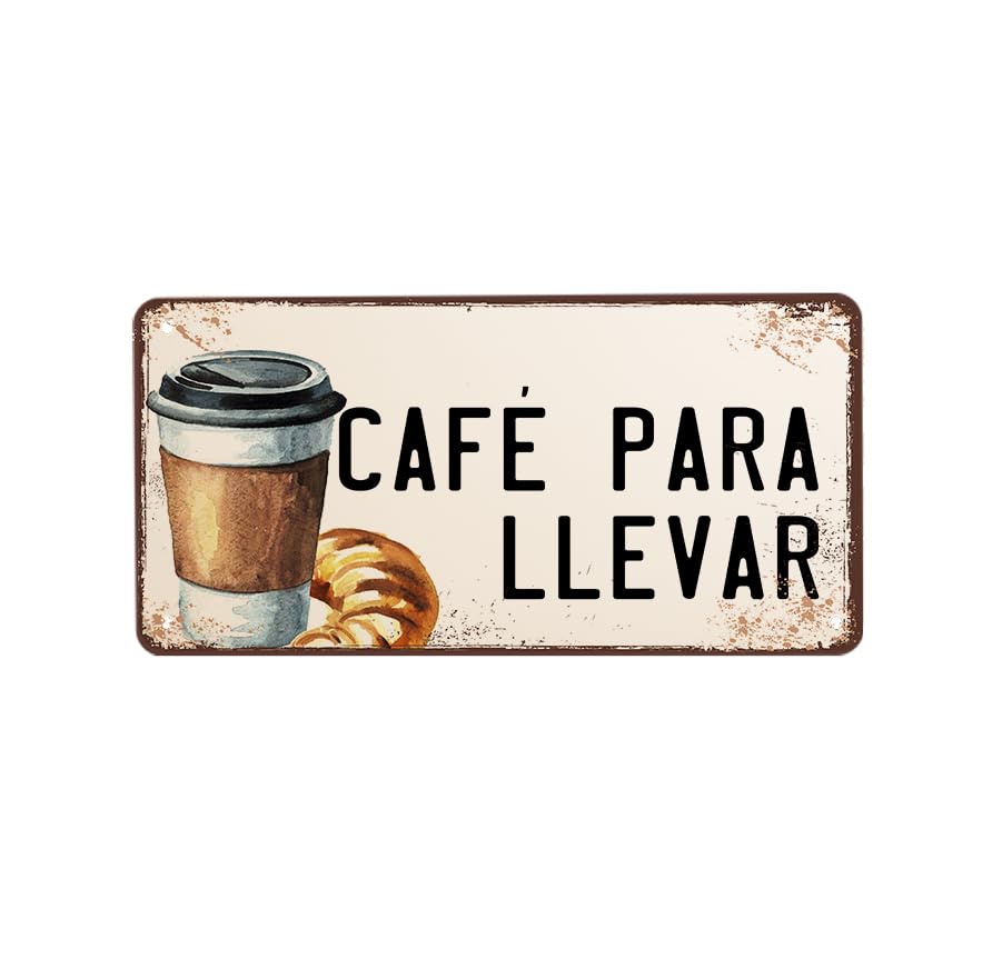 Plaque metallique vintage facile a accrocher mur bar