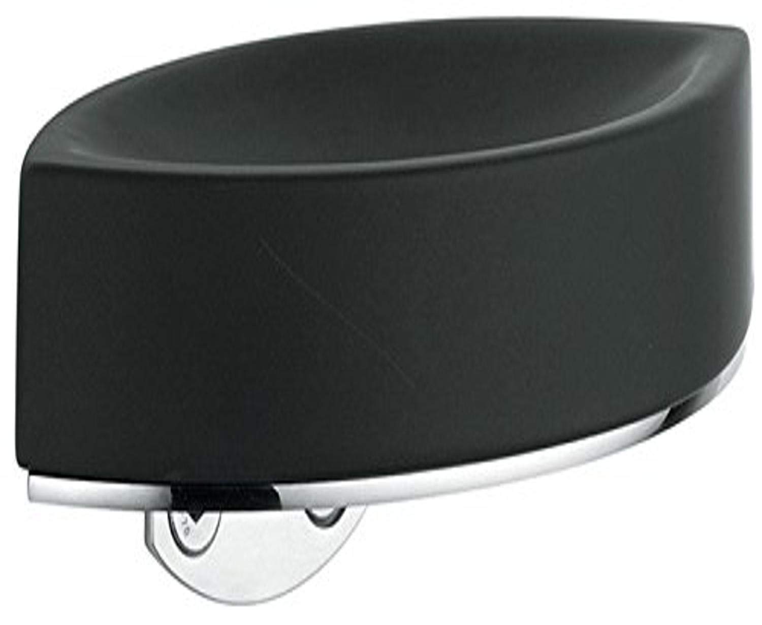 WS Bath CollectionsGlam Wall Mounted Ceramic Soap Dish, Black