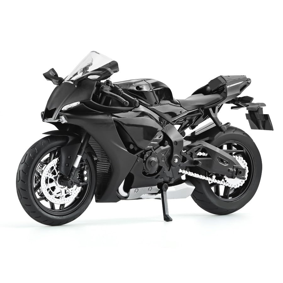 Moto en alliage moulé sous pression Yamaha YZF-R1 1:12 miniature avec son