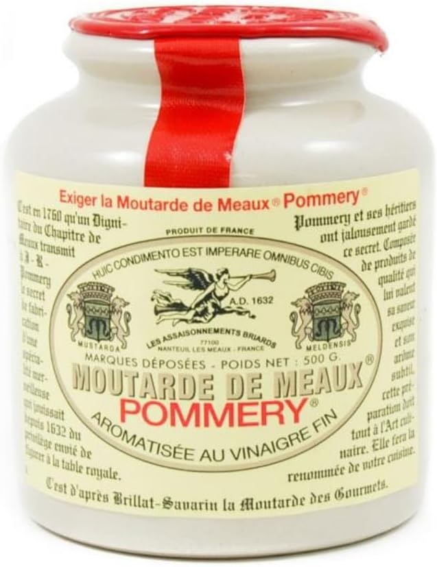 French Wholegrain Mustard, Pommery Meaux Mustard - 500g