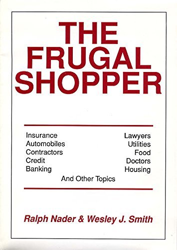 The Frugal Shopper by Ralph Nader (1992-06-01) B01JXQLT1U Book Cover