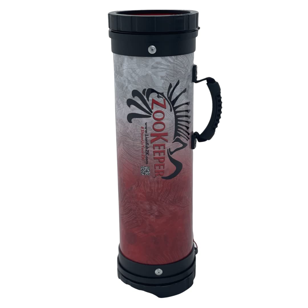ZooKeeper Lionfish Containment Unit - Red Vinyl Wrapped (Black, 24