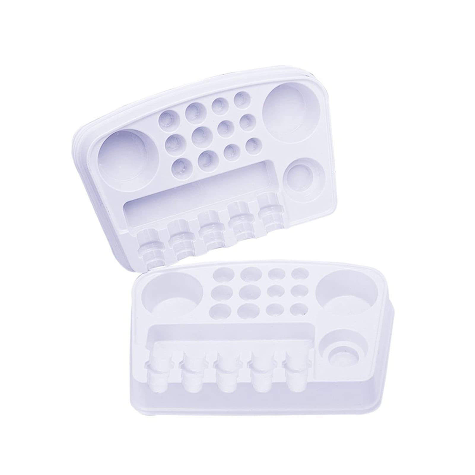 Tatuaggio 24pcs Dispositivo di Cartuccia del Tatuaggio del Tatuaggio del Tatuaggio del Titolare del Tatuaggio del Titolare del Tatuaggio (Color : Blanc)