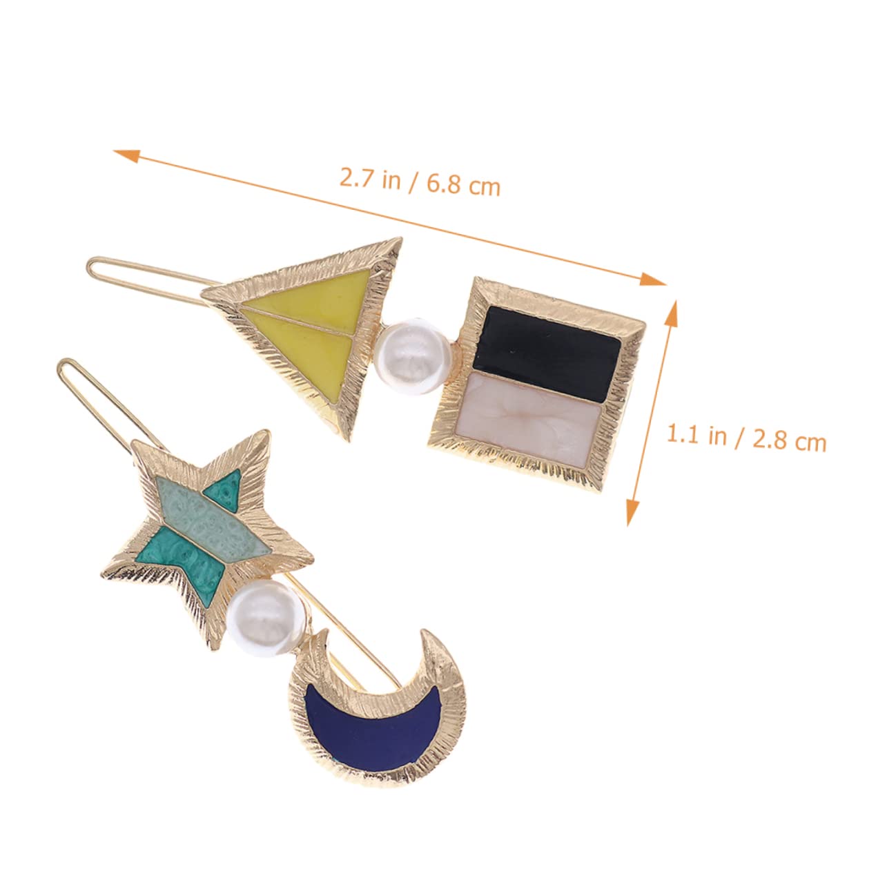 Didiseaon 10 Piezas pinza para el pelo con geométricas womens barrettes for hair pinzas para el cabello pasadores pinzas para el cabello decorativas pasadores de pelo Celebridad