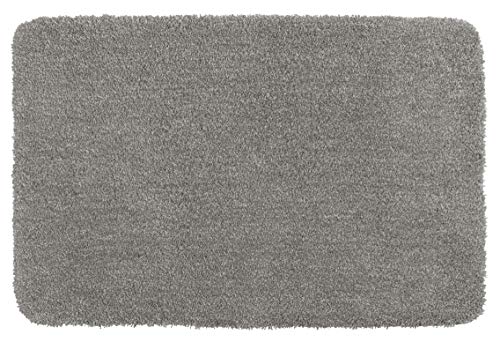 Wenko 23095100 Bath Mat, Light Grey, Polyester Blend, 70 x 120 x 3 cm