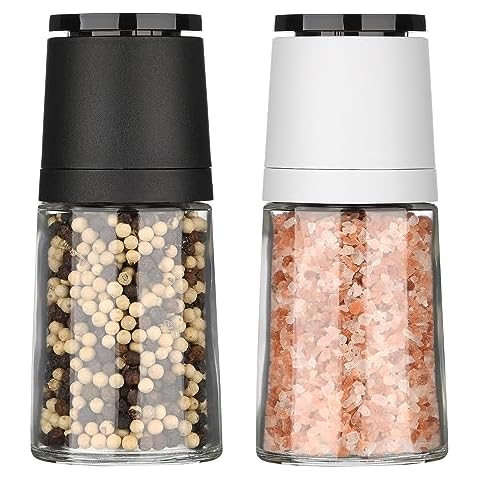 Hotder Adjustable Salt and Pepper Grinder Set Cover